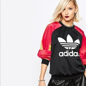 adidas Rita Ora Sweatshirt w/ Metallic Sleeves